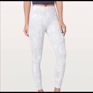 Lululemon white and grey leggings
